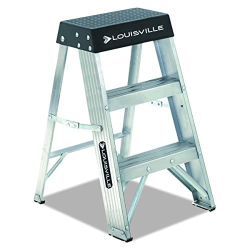Louisville Ladder 2-Foot Aluminum Step Stool Industrial, 300-Pound Load Capacity, Type IA, AS3002