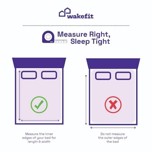 Wakefit 100% Waterproof Premium Cotton Mattress Protector | Twin (75x39) 5