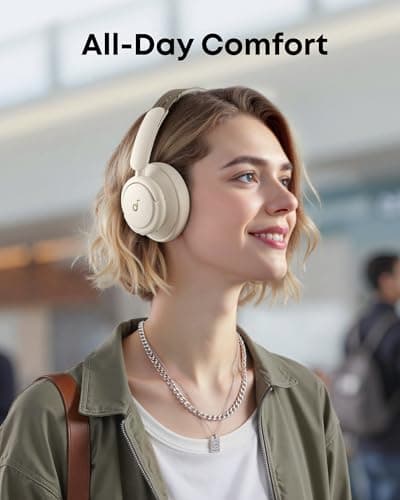 Soundcore Q30 by Anker, Hybrid Active Noise Cancelling Headphones, Multiple Modes, Hi-Res Audio, Custom EQ via App, 50H Playtime, Comfortable Fit, Bluetooth, Multipoint Connection 5