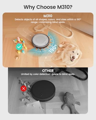 Lefant M310 Robot Vacuum Cleaner– 4500Pa Suction, Ultra-Slim & Quiet, PreciSense Obstacle Avoidance, WiFi/App/Voice Control, 160-Min Runtime, Self-Charging – Ideal for Pet Hair & Hard Floors (Gray) 6