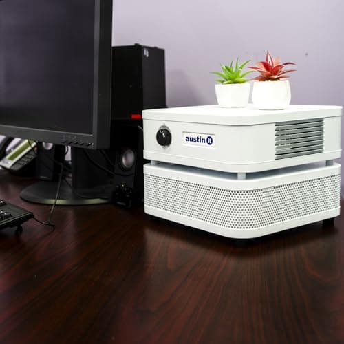 Austin Air it Room Air Purifier with VOC Carbon Wrap Air Filters - Personal Air Filter Single Room Air Purifiers - Portable Allergy Purifier - Stylish Tabletop Purifier for Dust, Model C100CC1 8