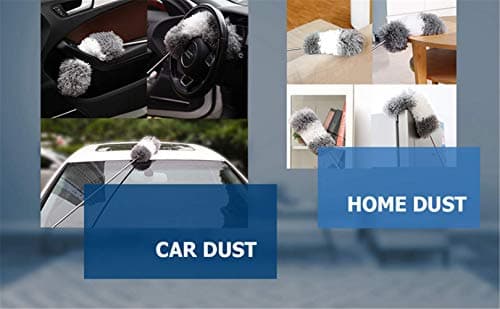 BOOMJOY Microfiber Feather Duster with Extendable Pole and Bendable Head, 100" Telescoping Duster for Cleaning Ceiling, Fan, Furniture 8