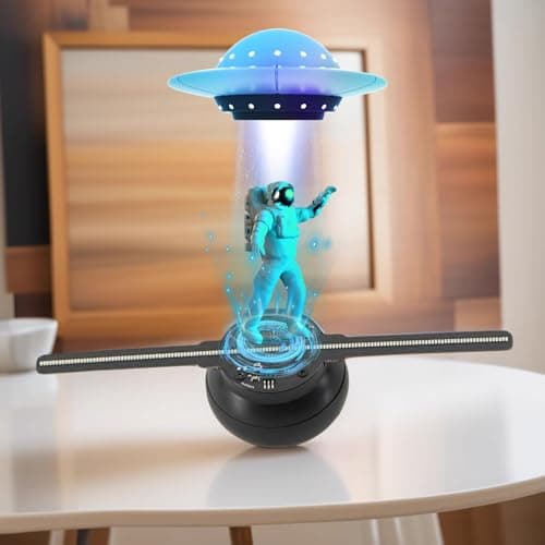 3DHologram Fan,Picture Fan Spinner with Bluetooth +Remote ,Hologram Projector HD LED with 700 Video Library ,Holographic Fan for Halloween,Home Decorations,Anime character projection,Parties 7