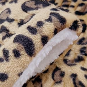 UNOWIX Full Weighted Heating Pad for Back Pain Relieve, 12 Heating Levels, 8 Timer Settings, Plush 2.3LB Hot Heated Pad, Holiday Gifts for Women Men Mom Dad (Leopard Print, 12''×24'' BWZ Brown) 6