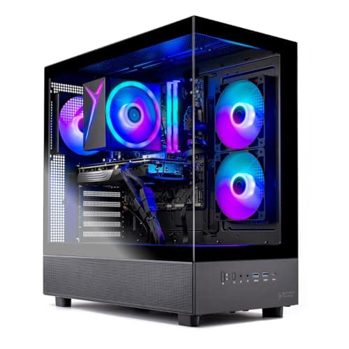Skytech Gaming Azure 3 Gaming PC, AMD Ryzen 7 5700 3.7GHz, NVIDIA RTX 5060, 1TB NVMe SSD, 32GB DDR4 RAM 3200, 650W Gold PSU, Wi-Fi, Win 11, Desktop