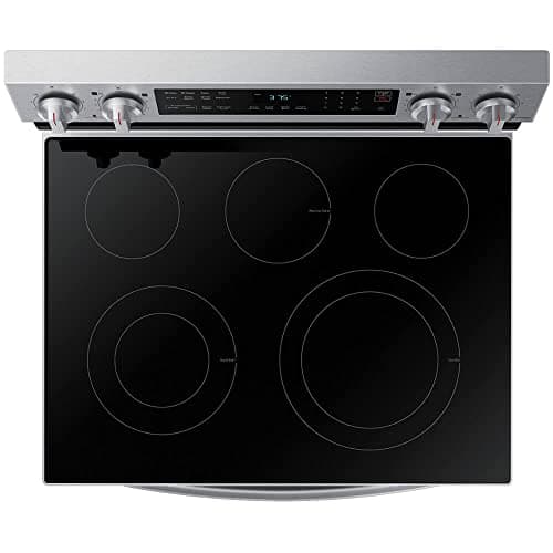 Samsung 6.3 Cu. Ft. Smart Freestanding Electric Range with No Pre-heat Air Fry & Convection, Stainless Steel, NE63A6511SS/AA 5