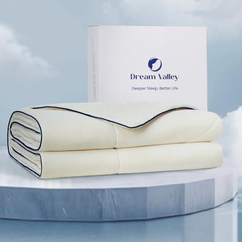 Dream Valley® Outlast® Deepsleep Cooling Comforter, Full/Queen Size, NASA-Grade Space Technology Cooling Blanket for Hot Sleepers Night Sweats, Q-Max > 0.45 Aerocool™ Breathable, Ivory, 90"x90"