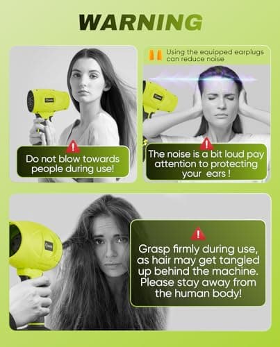 Saker Cordless Leaf Blower Portable Dust Cleaner Handheld Blowers 2 x 4.0Ah Batteries 180000 RPM Air Duster with Adjustable Speed for Drying Patio Cleaning Green 9