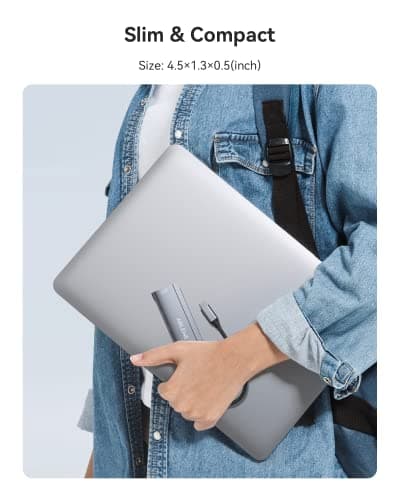 ABLEWE USB C Hub: Thunderbolt 3 to HDMI Adapter with 4K HDMI, 3x USB 3.0 and 100W PD Charging for MacBook Pro/Air, iPad Pro, Chromebook, Pixelbook, XPS, Surface 8