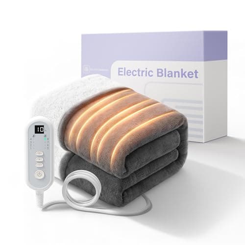 Heated Blanket Electric King - Dual Control Ultimate Safety with Dual-Core Tech, ETL Certified, 100x90", 10H Auto Off, 8 Heat Levels, Dual-Sided Flannel & Sherpa, Ideal for Spacious King Size Beds