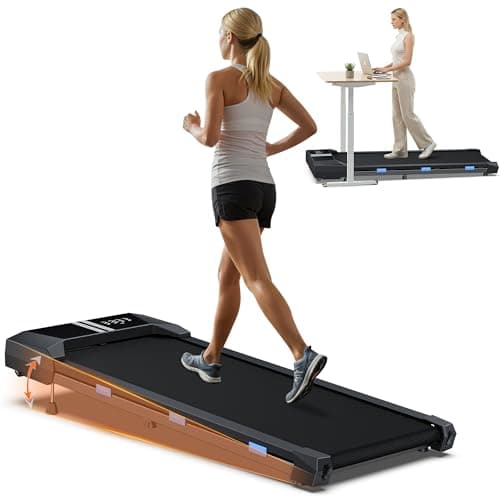 Cardirun Walking Pad with Incline, Portable Under Desk Treadmill for Home Office, 2.5HP Quiet Walking Pad Treadmill, 330lb Capacity & 3.8 MPH, Long Stride, App/Remote Control, LED Display, No Assembly