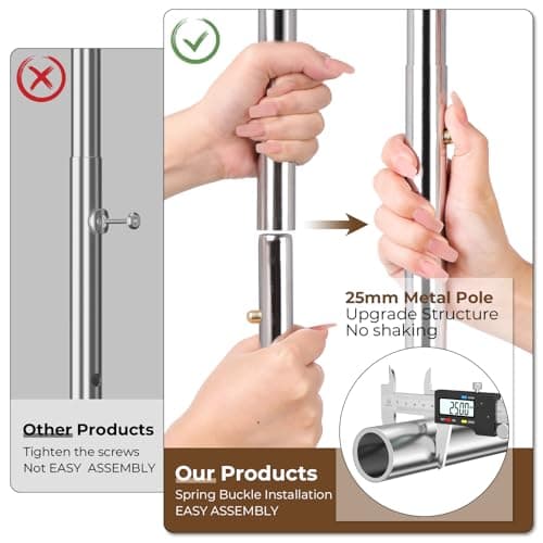 HYSEYY Heavy Duty Clothes Rack, Rolling Clothing Rack With Shelves Load 620 LBS, Double Rod Clothing Racks for Hanging Clothes, Portable& Adjustable Clothes Rack with Wheels Garment Rack 5