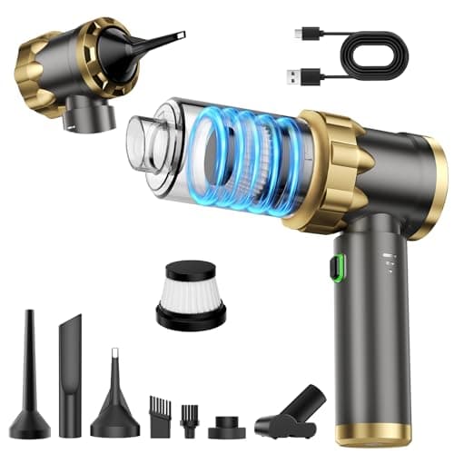 TLoerctPow Car Vacuum Portable Cordless - Handheld Vacuum Cleaner with 16000PA Strong Suction