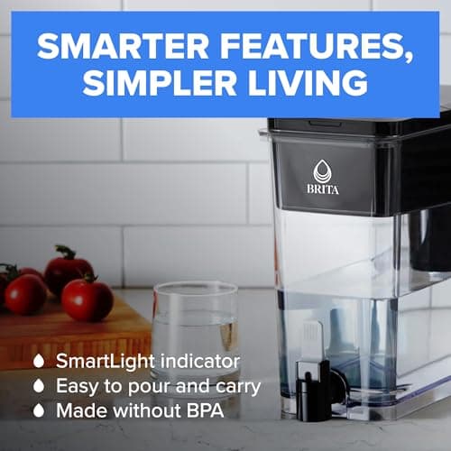 Brita UltraMax Large Water Dispenser with 1 BritaPlus Filter, 27 Cup Capacity, Black (Package May Vary) 5