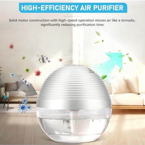 ap airpleasure Water-Based Purifier Air Washer, Air Revitalizer & Freshener, Air Fresher with 6 Colorful lights for Rooms (Silver) 2