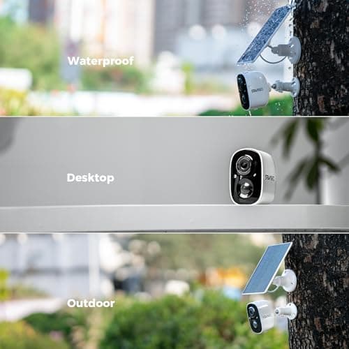 Sovmiku 2CG6 Solar Security Camera Wireless Outdoor,Battery Powered,Easy to Setup,PIR Motion Detection,Two Way Audio, Audible Flashlight Siren,2.4GHz Wi-Fi Color Night Vision, 180 Days Exchange Policy 6
