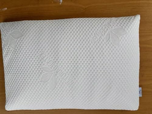 SUQ I OME Slim Sleeper -Thin Latex Pillow for Sleeping,Dunlop Low Profile Ultra Thin for Stomach, Back, or Side Sleepers, Firm, 23x15.7x2.7 inch,Cube White 7