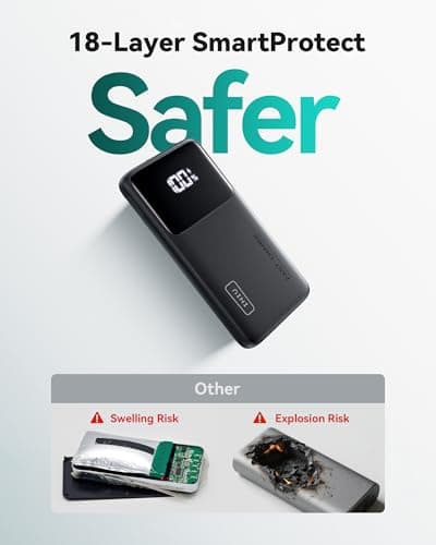 INIU Portable Charger, Slimmest Fast Charging 10000mAh USB C in/Out Power Bank, 22.5W PD3.0 QC4+ Battery Pack, Portable Phone Charger for iPhone 16 15 14 13 12 Pro Samsung S22 S21 Google AirPods iPad 6