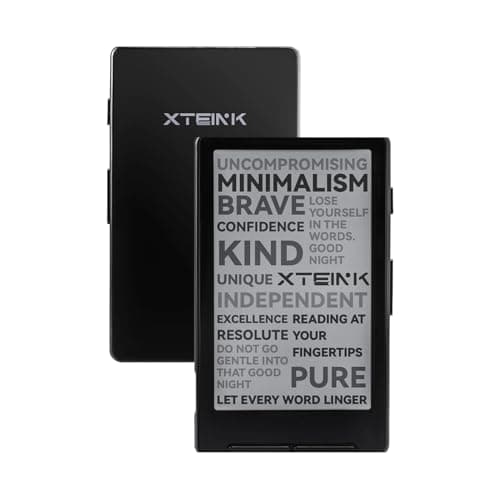 XTEINK X4 E-Book Reader, 4.3" Portable Pocket E-Ink eReader with Physical Page-Turn Buttons, Ultra-Thin 0.23 inch&2.72 oz, Magnetic-Ready Design, Distraction-Free Reading, 16GB Storage, Space Black