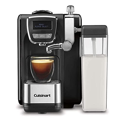 Cuisinart EM-25 Defined, Cappuccino & Latte Espresso Machine, 13.5"(L) x 8.0"(W) x 10.0"(H), Black (Renewed)