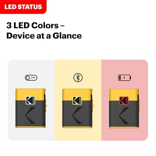 KODAK Label Maker Machine + 12-Pack Refills Bundle, Safe Blade Label Printer for Office, School & Home Organization, Yellow 8