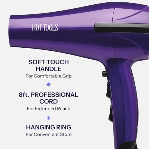 Hot Tools Pro Artist 1875W Turbo Ceramic + Ionic Hair Dryer | Fast Dry, Lightweight 6