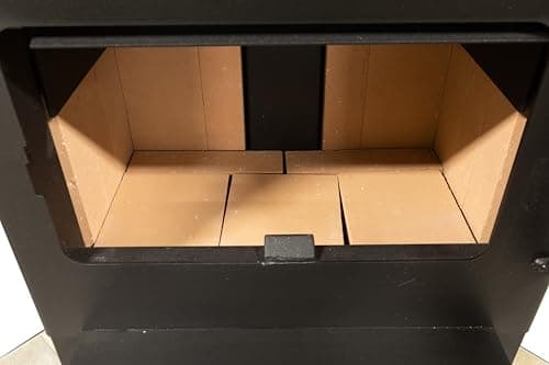 Comfort GlowLancaster I Wood Burning Stove, Heats Up To 1,200 Sq Ft, 18" Logs, Plate Steel & Cast Iron, Large Glass Window, Firebrick Lined, USA-Approved for Mobile Homes 7