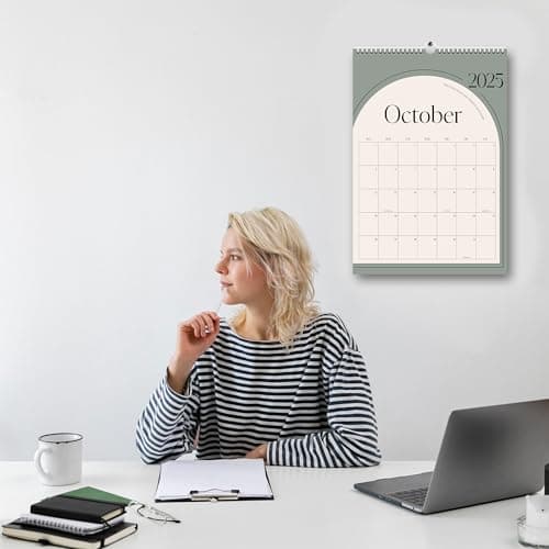 Aesthetic 2026 Wall Calendar - 12 Monthly Calendar from January 2026 to December 2026, 14.5" x 10.5", Modern Vertical Wall Hanging Calendar for Organizing & Planning 5