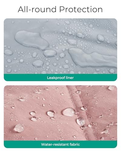 BAGSMART Lunch Bag Women Large Lunch Box Insulated Tote Bag with Multi-Pockets Quilted Puffy Tote for Work, Outdoors 7