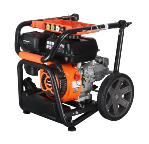 Genkins GPW3200 Gas Powered Foldable Pressure Washer 3200 PSI and 2.5 GPM, Soap Tank and Five Nozzle Set | Compact & Foldable 5
