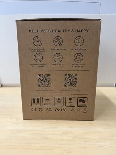 Automatic Cat Feeder for 2 Cats,6 Meals/Day,12 Portions/Meal,Dual Power Double Bowls,Dry Pet Food Autofeeder,10S Voice Record,Flexible Programmable Schedule Timer(White,Stainless Dual Bowls) 8