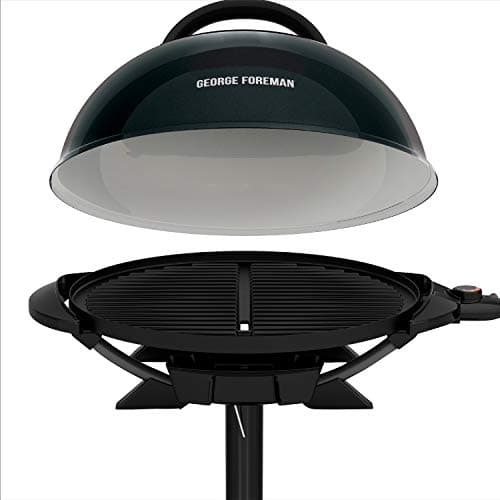 George Foreman Indoor/Outdoor Electric Patio Grill, Apartment Approved, 15-Serving, Removable Stand, Black 7