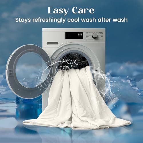 Dream Valley® Outlast® Deepsleep Cooling Comforter, Twin Size, NASA-Grade Space Technology Cooling Blanket for Hot Sleepers Night Sweats, Q-Max > 0.45 Aerocool™ Breathable Ivory, 68"x90" 7