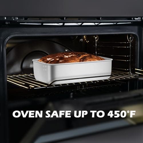 Leonyo 8 Pack Loaf Pans for Baking Bread, 9IN x 5IN Stainless Steel Loaf Bread Pans Set for Homemade Meatloaf, Bananas, Brownies, Lasagnas, Dishwasher Oven Safe 6