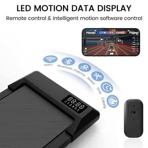 Superun Walking Pad with 6% Incline, Under Desk Treadmill for Home Office, 3 in 1 Portable Walking pad Treadmill with Remote Control and LED Display, 2.5HP Quiet Mini Treadmills, 300 lbs Capacity 5