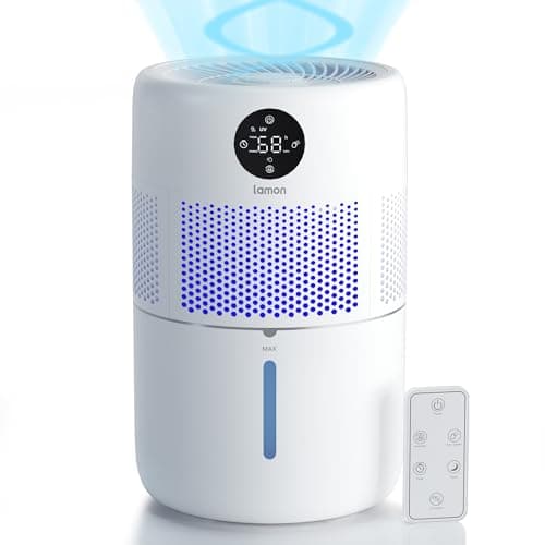 Lamon® Humidifiers for Bedroom, 400ml/H Cool Evaporative Humidifier for Home with Anion & Filter, 4.5L Top Fill Humidifiers for Large Room, Quiet Sleep Mode, Essential Oil Diffuser