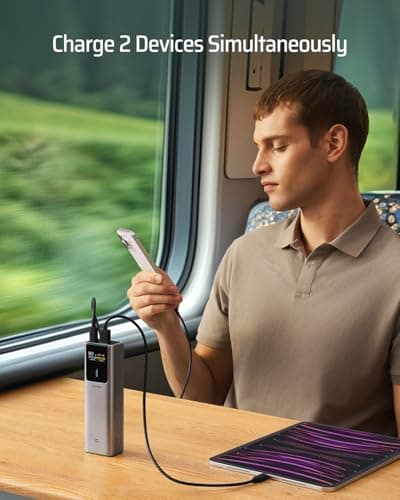 CUKTECH 10 Power Bank 10000mAh(4S1P), 100W USB C Portable Charger with Smart Display, PD3.0 Fast Charging External Battery Pack for iPhone 16/15/14/13, Samsung, MacBook, Dell, Steam Deck and More 3