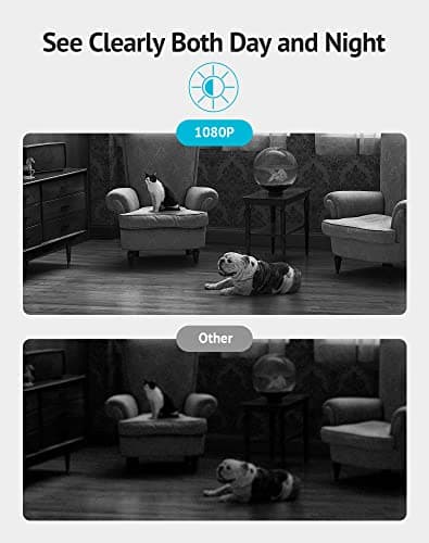 LaView Indoor Security Camera, Baby Monitor with Sound/Motion Detection and Night Vision,WiFi Camera Home Pet Dog Surveillance Camera with App,Two-Way Audio,360-degree IP Camera Work with Alexa 9