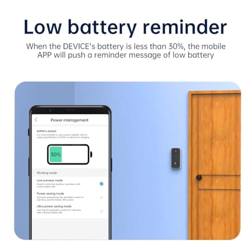 JOOAN Wireless 2K Video Doorbell Camera Human detection Rechargeable Cloud Storage(Lifetime Free Cloud), 2.4G WiFi Smart Doorbell for Indoor Outdoor 2 Way Audio Motion Detection Sound Alert Anti-Theft 8