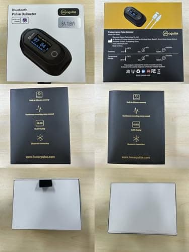 Rechargeable Pulse Oximeter Fingertip - Continuous Blood Oxygen Saturation Monitor, SpO2 and Pulse Rate Tracking, Finger O2 Pulse Oximeter, APP Report Features with Bluetooth, Custom Beep 9