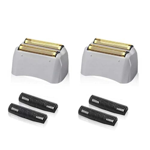 2 Pack Pro Shaver Replacement Foil and Cutters Compatible with Andis ProFoil Lithium foil Shaver, Golden