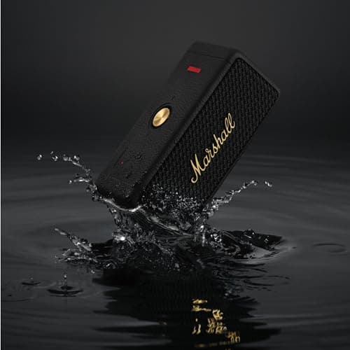 Marshall Emberton II Portable Bluetooth Speaker, Black & Brass 11