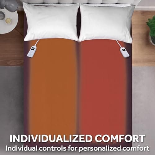 Sunbeam Royal Ultra Fleece Heated Electric Blanket Queen Size, 90" x 84", 12 Heat Settings, 12-Hour Selectable Auto Shut-Off, Fast Heating, Machine Washable, Warm and Cozy, Cabernet 5