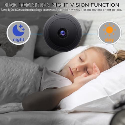 Kxrgnst Hidden Cameras -Nanny Cam - WiFi Wireless -1080P HD Security Camera-Best Mini -Car Cameras for Surveillance-Surveillance Camera with Motion Detection and Night Vision 5