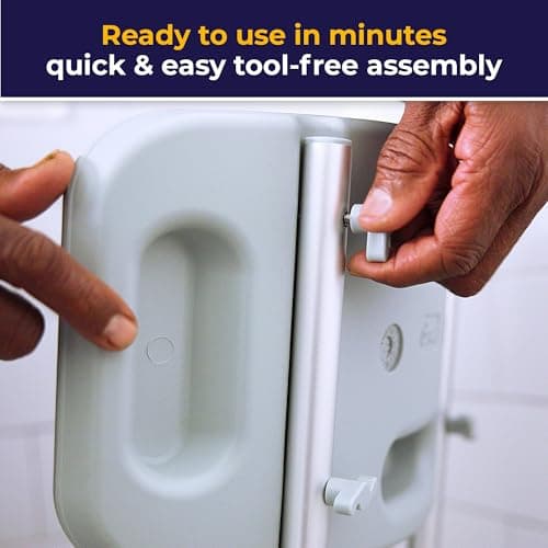 Drive Medical Shower Chair with Back - Adjustable Bathroom Bench - Suction Feet - Lightweight Durable Construction - Comfortable Contoured Seat - Grey 8