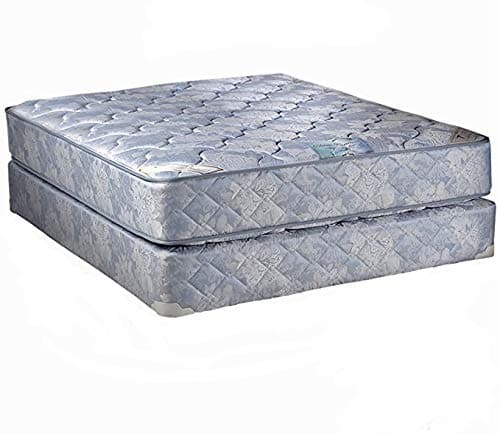 Dream Solutions USA Chiro Premier Orthopedic Gentle Firm (Blue Color) Full Size (54"x75"x9") Mattress and Box Spring Set - Fully Assembled, Long Lasting and 2 Sided