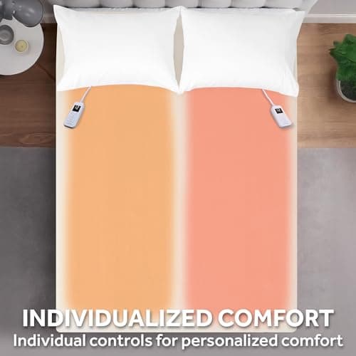 Sunbeam Royal Posh Velvet Heated Electric Blanket Queen Size, 90" x 84", 12 Heat Settings, 12-Hour Selectable Auto Shut-Off, Fast Heating, Machine Washable, Warm and Cozy, Champagne 5