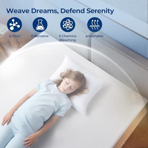 TASTELIFE Queen Size Bed Mattress Protector, Waterproof & Breathable Cooling Mattress Cover & Pad, Deep Pocket Fits 8-21”, Ultra-Soft Washable Sheet Protection 5