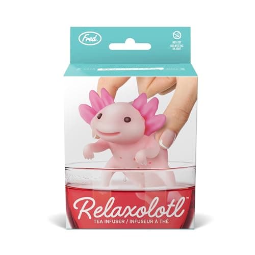 Genuine Fred RELAXOLOTL Tea Infuser, Cute Axolotl Design, For Loose Leaf Tea, Flexible, Easy to Clean Silicone, Fun Gift for Tea Lovers, Clever Kitchen Gadget 5