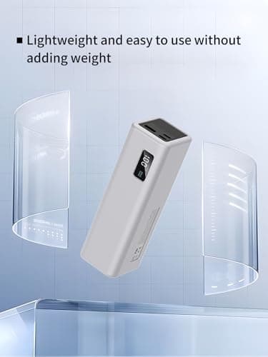 Case for CUKTECH 15 SE Power Bank 20000mAh 65W /100W, Soft Silicone Protective Portable Scratch Shock Resistant with Lanyard,Grey. 5